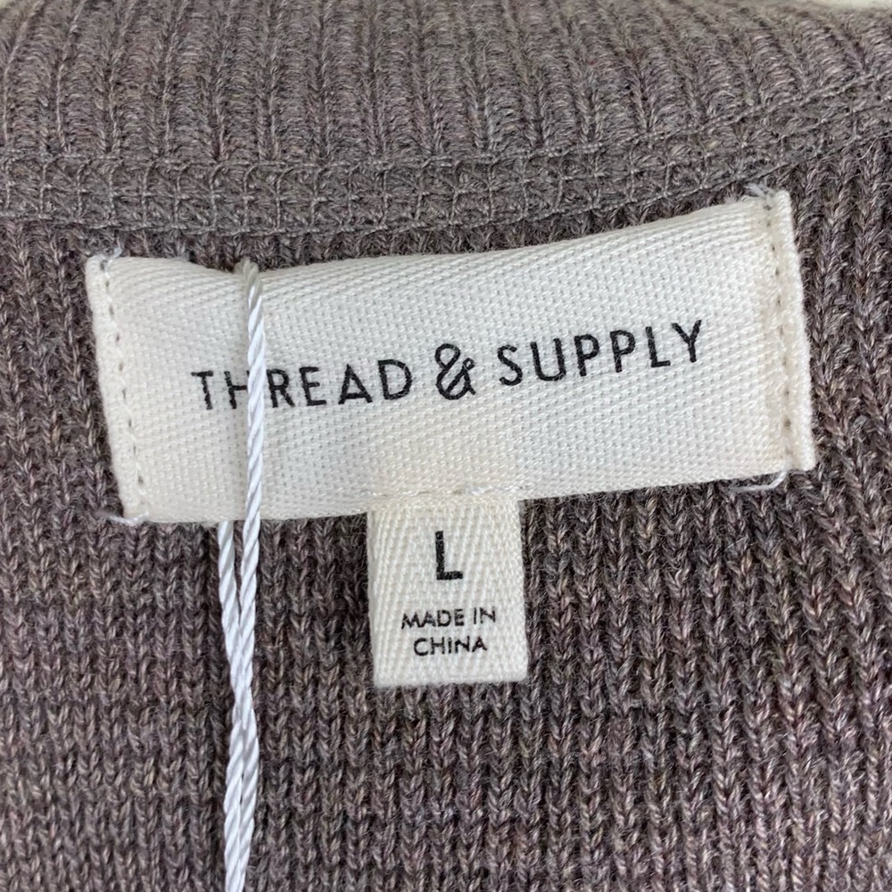 Thread & Supply Brown Striped Comfy James Top NWT - Picture 3 of 7